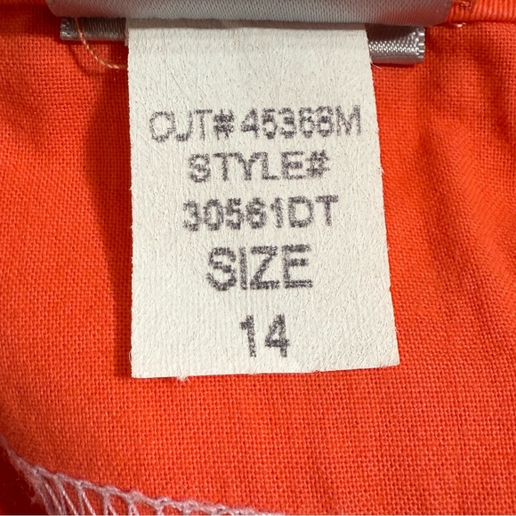 NYDJ Not Your Daughter’s Jeans Pencil Skirt Papaya Color Size 14 Made In USA - Picture 12 of 12